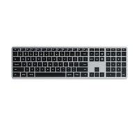 Satechi Clavier SLIM X3 Bluetooth USB-C QWERTY rétroéclairé avec pavé numérique Gris