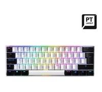 Sharkoon Clavier gaming SGK50 S4 Sans fil + USB QWERTY portugais KAILH Red Blanc
