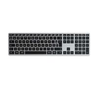 Clavier SLIM X3 Bluetooth USB-C AZERTY Rétroéclairé avec Pavé Numérique Gris