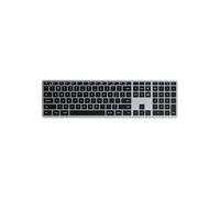 Clavier SLIM X3 Bluetooth USB-C QWERTY Rétroéclairé avec Pavé Numérique Gris