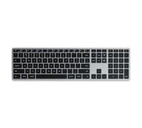 Clavier SLIM X3 Bluetooth USB-C QWERTY Rétroéclairé avec Pavé Numérique Gris