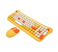 Clavier Souris avec Clavier et Souris RounysMixed Color et MouseCordl, Clavier et Souris Filaires 2,4 GHz Contion Ensemble Clavier et Souris Mignon pour Ordinateur Portable 98 7