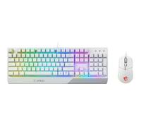 Clavier + Souris - AZERTY - MSI - Vigor GK30 Combo White FR - Rétroéclairé - Blanc