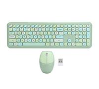 Clavier Souris Combos 110 Touches Puce 2,4 GHz Environnement Stable Touches Multimédia Compatibilité XP/Win7/Win8/Win10 Accessoire Informatique Domestique de Bureau