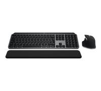 MX Keys S Combo for Mac, clavier et souris sans fil, repose-poignets, clavier retroeclaire, defilement rapide, Bluetooth USB-C