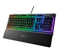 SteelSeries Clavier Apex 3 – rétro-éclairé USB AZERTY (Français) – Whisper Quiet Gaming Switch