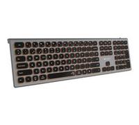 SUBBLIM SUBKB-3MIE310 clavier Universel RF sans fil + Bluetooth QWERTY Espagnole Noir, Gris
