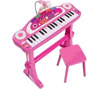 Simba - 106830690 - Clavier sur Pied - My Music World avec Tabouret - Girls, Noire