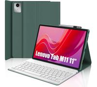 Clavier Tab M11, Étui Avec Clavier Pour Tab M11 2024 11"", Coque Clavier Bluetooth Magnétique Amovible Avec Disposition Qwerty Italienne Pour M11 Tab 11"", Vert Foncé