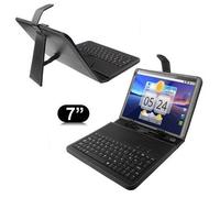 Clavier Tablette Samsung 7 Pouces Micro USB - USB C 80 Touches Universel Noir - YONIS