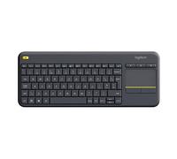 Clavier tactile sans fil Logitech K400 Plus - Clavier - avec pavé tactile - sans fil - 2.4 GHz - QWERTZ - Hongrois - noir