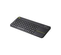 Logitech Clavier K400 Plus – Sans fil 2,4 GHz, Pavé tactile & Contrôle média – Espagnol QWERTY Noir
