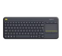 Clavier tactile sans fil Logitech K400 Plus - Clavier - avec pavé tactile - sans fil - 2.4 GHz - QWERTZ - Hongrois - noir Noir G