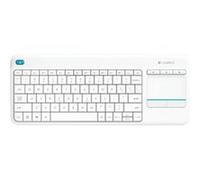 Clavier tactile sans fil Logitech K400 Plus - Clavier - sans fil - 2.4 GHz - Allemand - blanc Blanc G