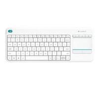 Clavier tactile sans fil Logitech K400 Plus - Clavier - sans fil - 2.4 GHz - Espagnol - blanc G