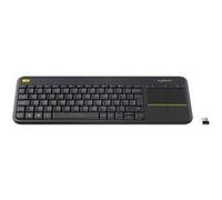 Clavier tactile sans fil Logitech K400 Plus - Clavier - sans fil - 2.4 GHz - Italien - noir