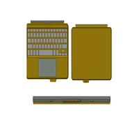 Clavier - Targus - GP-JKT636TGB - Noir - Filaire - Pour Galaxy Tab Active4 Pro