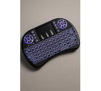 Clavier Télécommande Rii Mini Clavier i8 Rétroéclairage Wireless AZERTY Touchpad pour Smart TV, Mini PC - Alimentation par 2 Piles AAA.ELECTRONICFIX