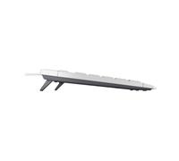 Clavier TKL - CHERRY - STREAM KEYBOARD - USB - 88+6 touches - Filaire - Blanc grisé