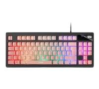 Clavier TKL RGB Mars Gaming MKAXPFR Rose H-Mech Layout Français G