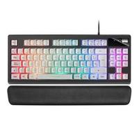 Clavier TKL RGB Mars Gaming MKAXWES Blanc H-Mech Layout Espagnol G