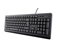 Clavier Trust TK-150 - Connectivité par câble - Interface USB 2.0 type A - Français - disposition QWERTY - Membrane Keyswitch - 104 touche(s) - Ordinateur portable - PC, Windows, Mac OS, ChromeOS