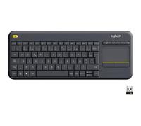 Logitech Wireless Touch Keyboard K400 Plus clavier RF sans fil AZERTY Français Noir