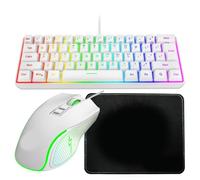 Clavier USB compact et ensemble, saisie silencieuse et précise multi-plateforme, configuration ergonomique auto-pilote, ensemble de claviers filaires efficaces