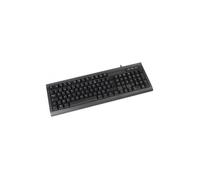 Dacomex Clavier USB K460-U – Mécanique, Hub intégré, Filaire – AZERTY Français Noir