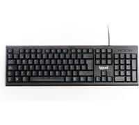 ¿ Clavier Usb Filaire À Frappe Silencieuse, 105 Touches En Disposition Qwerty Espagnole, Couleur Noire, Taille Standard Avec 3 Voyants Led, Compatible Avec Windows, Mac Et Linux