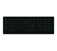 Clavier USB Filaire AZERTY Ultrafin Touches Plates MediaRange Noir Noir G