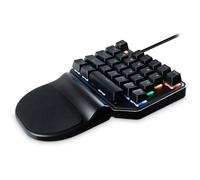 MediaRange MRGS100 Jeu Clavier avec câble 27 Boutons 8 Modes de Couleur Noir/Argent