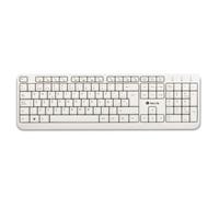 Clavier USB - NGS - Spike - QWERTY - 12 touches multimédia - Filaire - Blanc