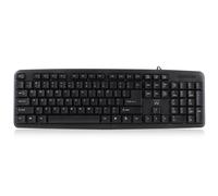 CLAVIER USB POUR PC DE BUREAU EWENT EW3108 ITALIEN NOIR STANDARD