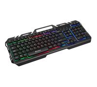 Sandberg Clavier IronStorm Keyboard BE 640-25 - USB Plein format (100%) AZERTY Membrane RGB Noir