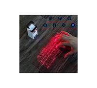 Clavier pour tablette GENERIQUE Clavier virtuel laser portable et souris bluetoothsans fil Pour Apple iPhone iPad Samsung smartphones Android et tablettes ordinateurs portables PC