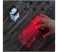 Clavier pour tablette GENERIQUE Clavier virtuel laser portable et souris bluetoothsans fil Pour Apple iPhone iPad Samsung smartphones Android et tablettes ordinateurs portables PC