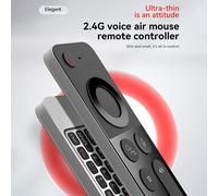 Clavier W3 2.4G Air Mouse de remplacement pour Android TV Box Gyroscope télécommande vocale PC ordinateur IR contrôleur d'apprentissage dernière version