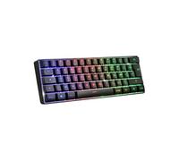 Spirit Of Gamer - Elite K50, Clavier Gamer TKL sans Fil & Bluethooth Rechargeable, Layout Compact 60%, Touches Silencieuses Azerty, Gaming Keybord RGB, Autonomie 300h, Anti-Ghosting, PC/Mac, Noir