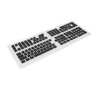 Claviers de Couleur Pastel, 129 Touches Clavier Keycaps Pudding Transparent pour Mécaniques (Black)