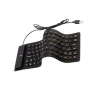 Claviers flexibles en silicone 85 touches USB - Anti-poussière - Silencieux pour PC et ordinateur portable