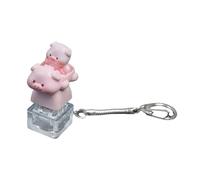 Claviers mécaniques - Testeur de touches pour soulager l'anxiété, soulager l'anxiété, améliorer la concentration, les touches de dessin animé cochon - Commutateurs de format de poche