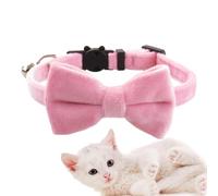 Clavins de nœud pour chiens - Collier de compagnie réglable avec cloche amovible, cravates pour chats en velours doux | Accessoires de mariage pour chiens mignons pour la séance photo de voyage à domi