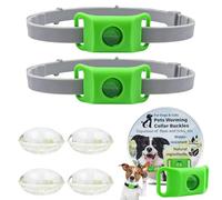 Clavya - Clavya Tags for Dogs, Clavyas Tags for Dogs , Clavyas Natural Tag for Collars with Waterproof & 100%, Waterproof Design, Extremely Stretchable - Adjustable Size Fits Every Dog (2Pcs)