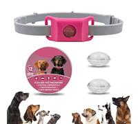 Clavya Tags for Dogs, Clavya Natural Collar for Dog, Clavyas Dog Tags-100% Natural Ingredients Waterproof Collar Dogs, Fits Every Dogss, for Rain, Mud, River, Swim (Pink)
