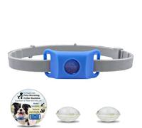 Clavya Tags for Dogs, Clavya Natural Collar for Dog, Waterproof & 100% Natural Ingredients, Adjustable Size, Fits Every Dog, for Rain, Mud, River, Swim (1Pcs,Blue)