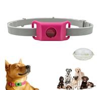 Clavya Tags for Dogs, Clavya Natural Collar for Dog, Waterproof Design, Extremely Stretchable - Fits Every Dog, for Rain, Mud, River, Swim (Pink)