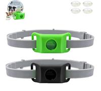 Clavya Tags for Dogs, Clavya Natural Tags Collar for Dog, 4 Months Long Lasting Protection Adjustable Size Pendant Tag, 100% Natural Ingredients, Waterproof (Black+Green)