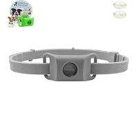 Clavya Tags for Dogs, Clavya Natural Tags Collar for Dog, 4 Months Long Lasting Protection Adjustable Size Pendant Tag, 100% Natural Ingredients, Waterproof, for Small Medium and Large Dogs (Gray)