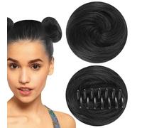 Claw Clip Hair Pieces For Women, Hair Bun Extensions, Natural Fake Hair Bun, Claw Hair Accessories, Easy Clip-In Hair Bun, Women’s Claw Clip Extensions, Updo Hair Accessories, Synthetic Hair Bun Clip,